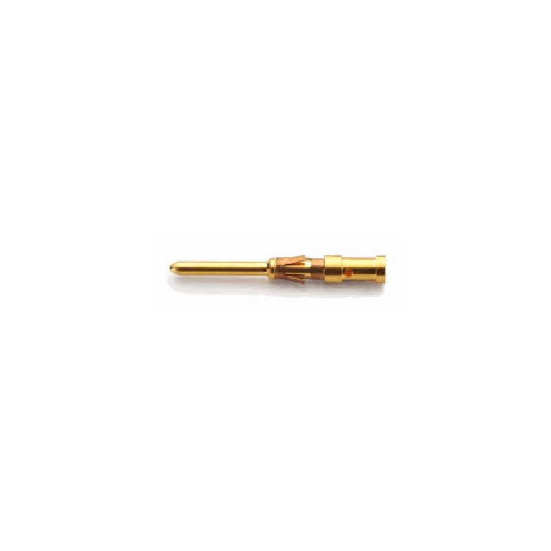 Contact à sertir, mâle, 10A, or, 0.5mm²